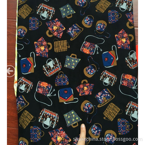 Peach Skin Spandex print Knitting Fabric